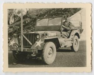 Primary view of object titled '[119th Engineer Battalion Jeep]'.
