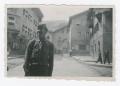 Primary view of [Tex Standing in an Austrian Street]