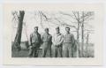 Photograph: [Four Soldiers Standing Among Trees]