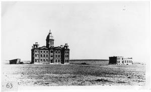 Primary view of object titled '[Early picture of Presidio County courthouse]'.
