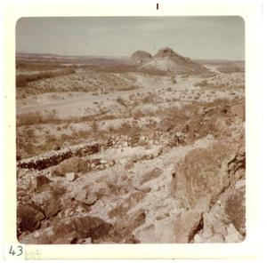 Primary view of object titled '[Craggy desert landscape in Big Bend]'.