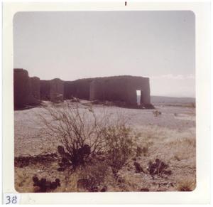 Primary view of object titled '[Wide angle view of Presidio ruins]'.