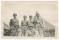 Photograph: [Six Soldiers Posing by Tents]