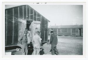Primary view of object titled '[Soldiers Entering a Supply Room]'.