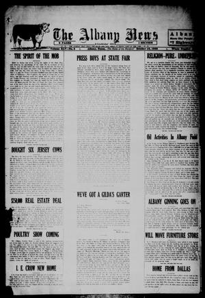 Primary view of object titled 'The Albany News (Albany, Tex.), Vol. 45, No. 3, Ed. 1 Friday, October 19, 1928'.
