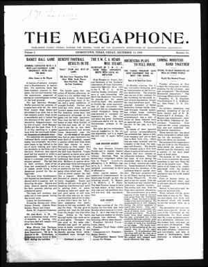 Primary view of object titled 'The Megaphone (Georgetown, Tex.), Vol. 3, No. 10, Ed. 1 Friday, December 10, 1909'.
