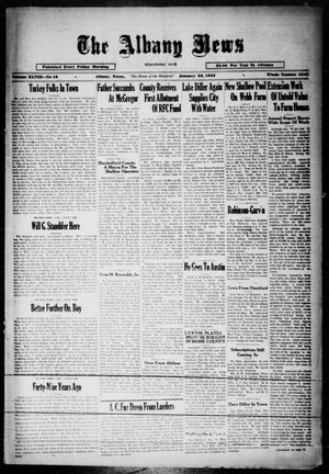 Primary view of object titled 'The Albany News (Albany, Tex.), Vol. 48, No. 16, Ed. 1 Friday, January 20, 1933'.