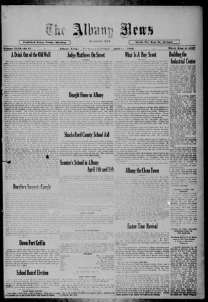 Primary view of object titled 'The Albany News (Albany, Tex.), Vol. 46, No. 27, Ed. 1 Friday, April 11, 1930'.