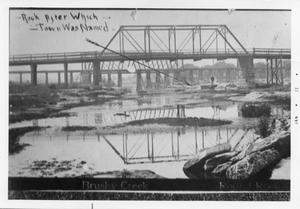 Primary view of object titled '[Brushy Creek with bridge]'.