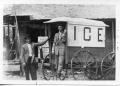 Photograph: [Horse drawn ice wagon in Round Rock]