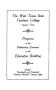 Pamphlet: Program of the dedicatory exercises of the education building