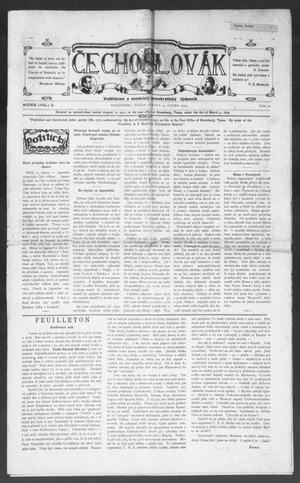 Primary view of object titled 'Čechoslovák  (Rosenberg, Tex.), Vol. 2, No. 20, Ed. 1 Wednesday, February 19, 1919'.