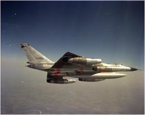 Primary view of object titled 'B-58 in Flight, April 1961'.