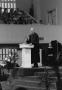 Photograph: [Photograph of Jesse C. Fletcher during Commencement Speech]