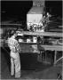 Photograph: S.R. Walker operating Riveter Machine