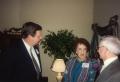 Photograph: [Photograph of Lanny Hall, Mary Dale, and Gene Chamberlain at Alumni …