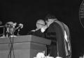 Thumbnail image of item number 1 in: '[Photograph of Jesse Fletcher at Commencement]'.