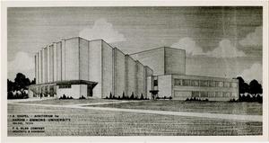 Primary view of object titled '[Behrens Chapel Concept Drawing]'.