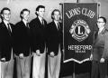 Photograph: [Photograph of Hereford Lions Club Banner]