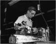 Photograph: D.M. Anderson working at Turrret Lathe