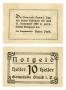 Primary view of [Bank note from Germany in the denomination of 10 heller]