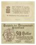 Physical Object: [Voucher from Germany in the denomination of 50 heller]