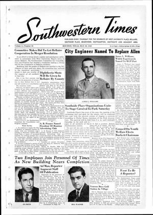 Primary view of object titled 'Southwestern Times (Houston, Tex.), Vol. 2, No. 36, Ed. 1 Thursday, May 30, 1946'.