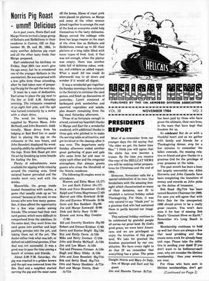 Primary view of object titled 'Hellcat News, (Godfrey, Ill.), Vol. 38, No. 3, Ed. 1, November 1984'.