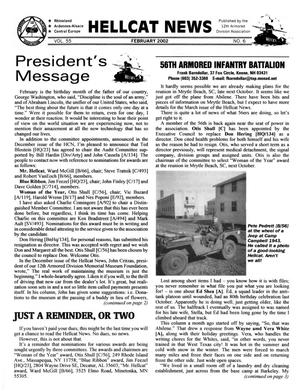 Primary view of object titled 'Hellcat News, (Sheridan, Wyo.), Vol. 55, No. 6, Ed. 1, February 2002'.
