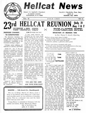 Primary view of object titled 'Hellcat News, (Skokie, Ill.), Vol. 23, No. 11, Ed. 1, July 1969'.