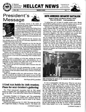 Primary view of object titled 'Hellcat News, (Sheridan, Wyo.), Vol. 55, No. 7, Ed. 1, March 2002'.