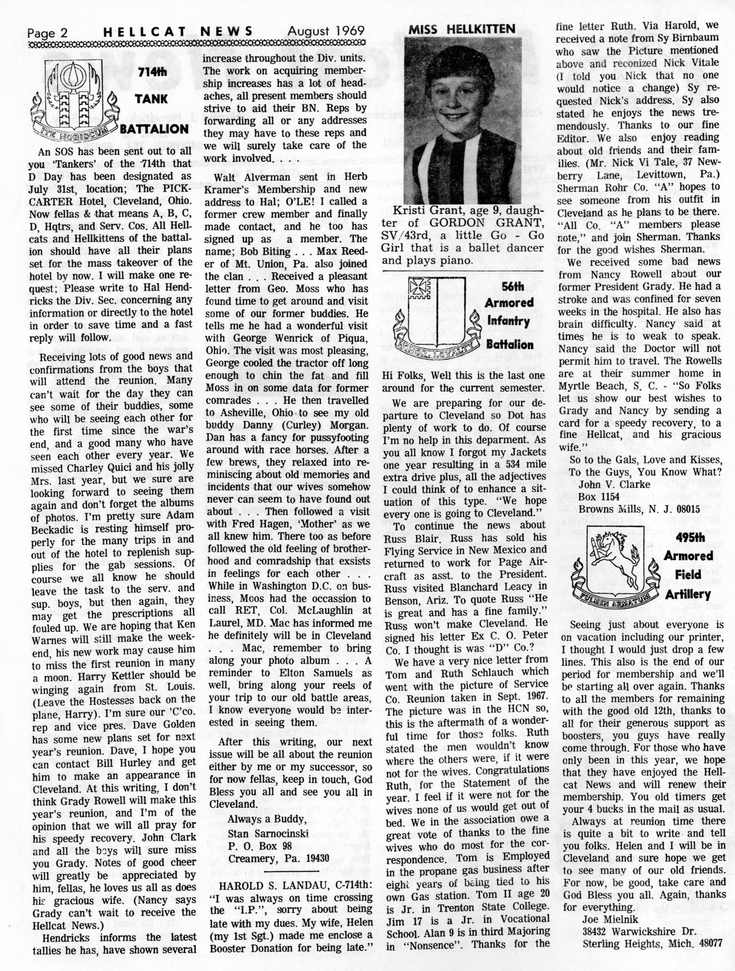 Hellcat News, (Skokie, Ill.), Vol. 23, No. 12, Ed. 1, August 1969
                                                
                                                    [Sequence #]: 2 of 4
                                                