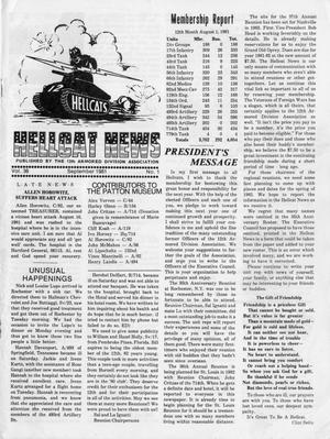 Primary view of object titled 'Hellcat News, (Springfield, Ill.), Vol. 36, No. 1, Ed. 1, September 1981'.