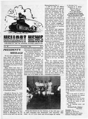 Primary view of object titled 'Hellcat News, (Springfield, Ill.), Vol. 36, No. 3, Ed. 1, November 1981'.