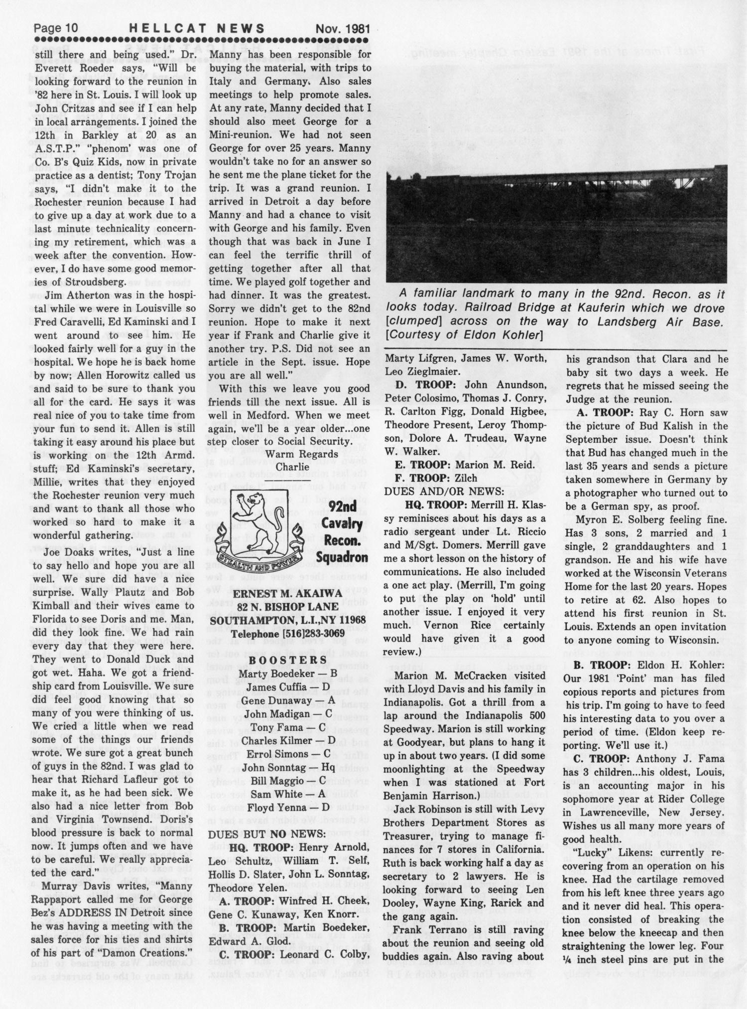 Hellcat News, (Springfield, Ill.), Vol. 36, No. 3, Ed. 1, November 1981
                                                
                                                    [Sequence #]: 10 of 26
                                                