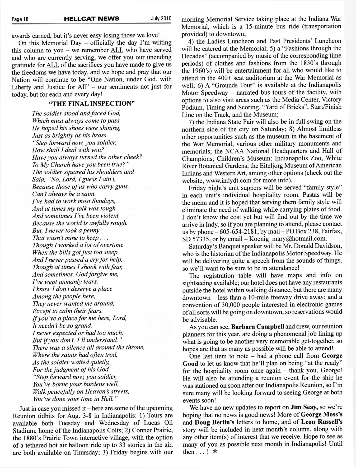 Hellcat News, (Abilene, Tex.), Vol. 63, No. 11, Ed. 1, July 2010
                                                
                                                    [Sequence #]: 18 of 24
                                                
