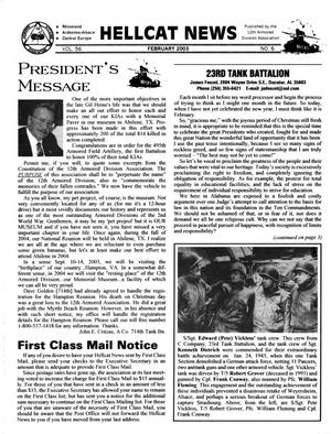 Primary view of object titled 'Hellcat News, (Cincinnati, Ohio), Vol. 56, No. 6, Ed. 1, February 2003'.