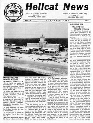 Primary view of object titled 'Hellcat News, (Skokie, Ill.), Vol. 24, No. 3, Ed. 1, November 1969'.