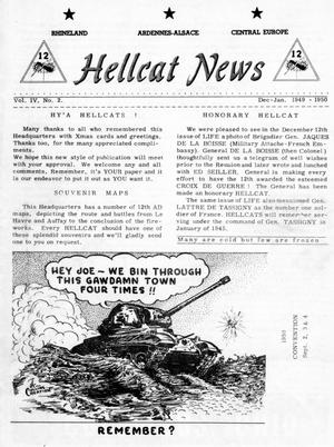 Primary view of object titled 'Hellcat News, (Wilkinsburg, Pa.), Vol. 4, No. 2, Ed. 1, December 1949'.