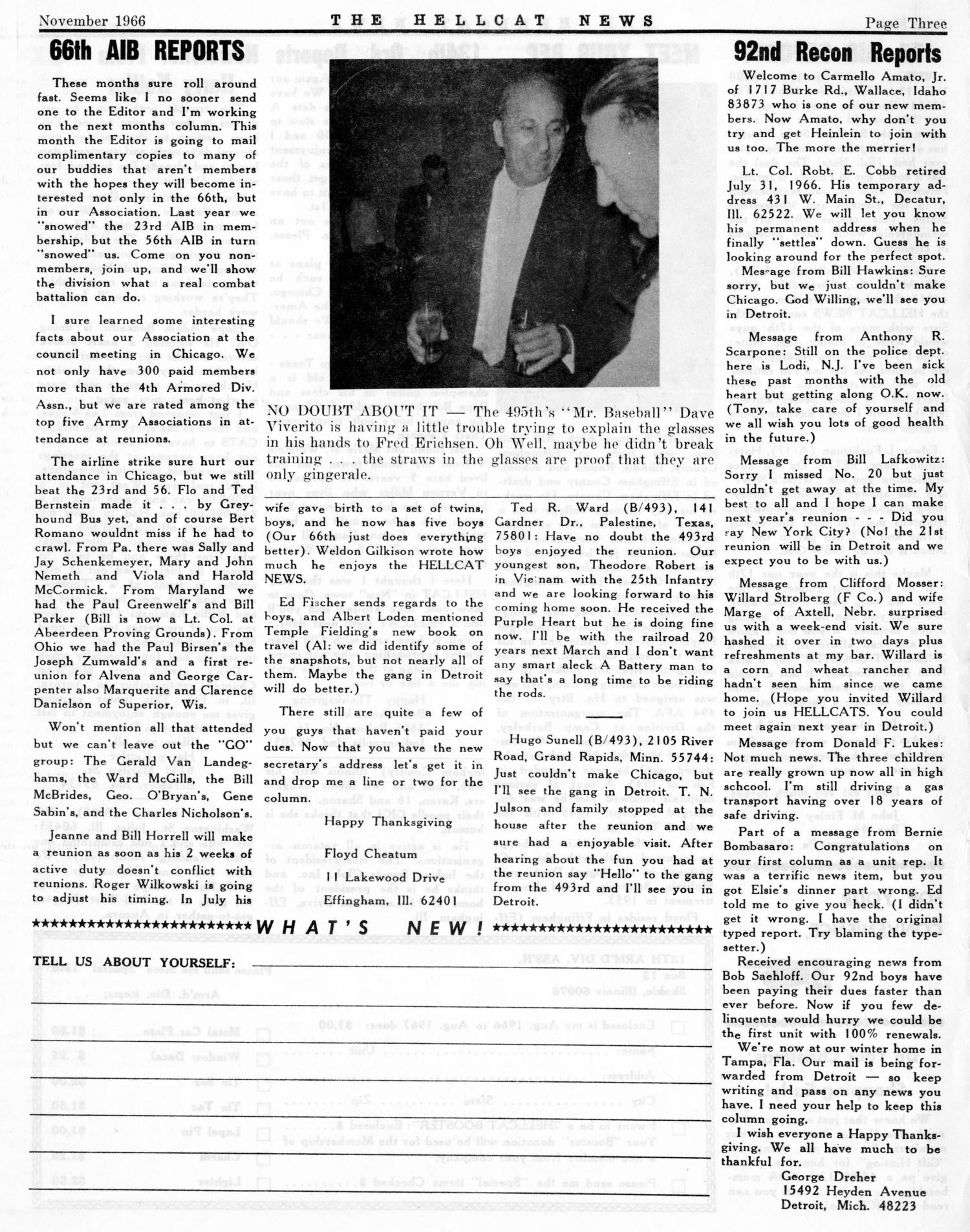 Hellcat News, (Skokie, Ill.), Vol. 21, No. 3, Ed. 1, November 1966
                                                
                                                    [Sequence #]: 3 of 6
                                                