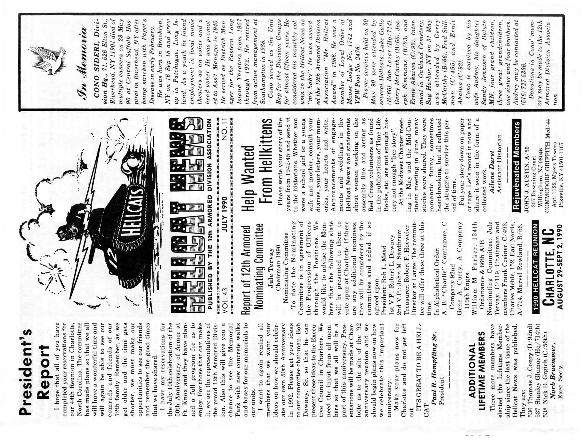Hellcat News, (Godfrey, Ill.), Vol. 43, No. 11, Ed. 1, July 1990
                                                
                                                    [Sequence #]: 1 of 36
                                                
