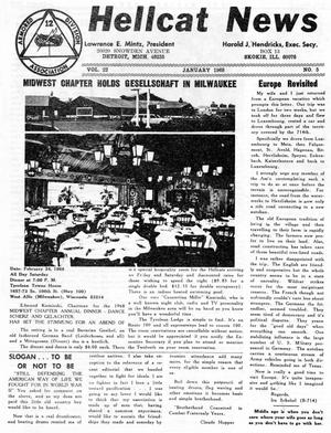 Primary view of object titled 'Hellcat News, (Skokie, Ill.), Vol. 22, No. 5, Ed. 1, January 1968'.