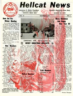 Primary view of object titled 'Hellcat News, (Skokie, Ill.), Vol. 22, No. 4, Ed. 1, December 1967'.