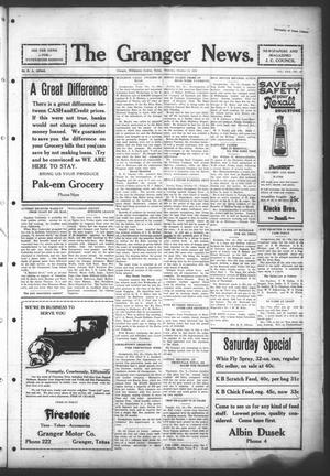 Primary view of object titled 'The Granger News. (Granger, Tex.), Vol. 30, No. 47, Ed. 1 Thursday, October 15, 1925'.