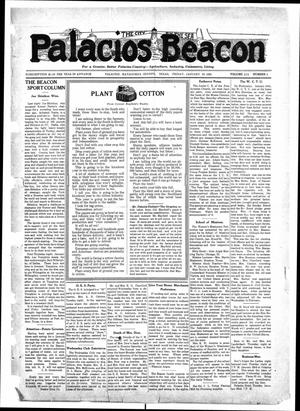Primary view of object titled 'Palacios Beacon (Palacios, Tex.), Vol. 16, No. 3, Ed. 1 Friday, January 19, 1923'.