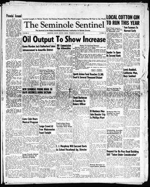 Primary view of object titled 'The Seminole Sentinel (Seminole, Tex.), Vol. 42, No. 38, Ed. 1 Thursday, August 25, 1949'.