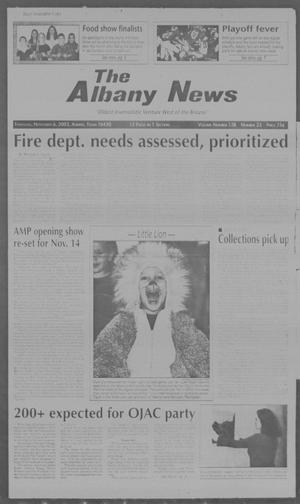 Primary view of object titled 'The Albany News (Albany, Tex.), Vol. 128, No. 23, Ed. 1 Thursday, November 6, 2003'.