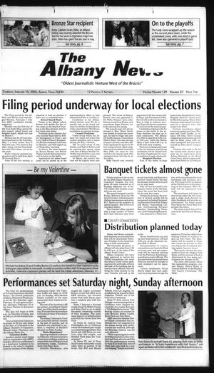 Primary view of object titled 'The Albany News (Albany, Tex.), Vol. 129, No. 37, Ed. 1 Thursday, February 10, 2005'.