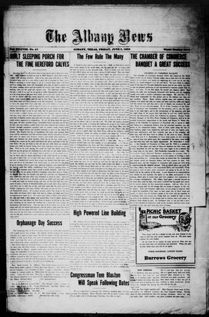Primary view of object titled 'The Albany News (Albany, Tex.), Vol. 38, No. 48, Ed. 1 Friday, June 2, 1922'.