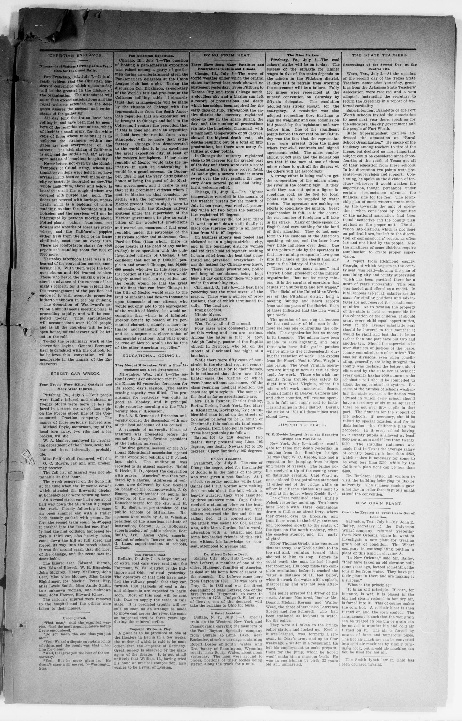 The Albany News. (Albany, Tex.), Vol. 14, No. 13, Ed. 1 Friday, July 9, 1897
                                                
                                                    [Sequence #]: 3 of 8
                                                